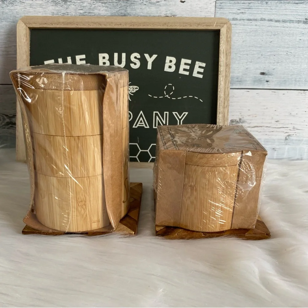 Rae Dunn Bamboo Spice & Salt Cellar Kitchen Home